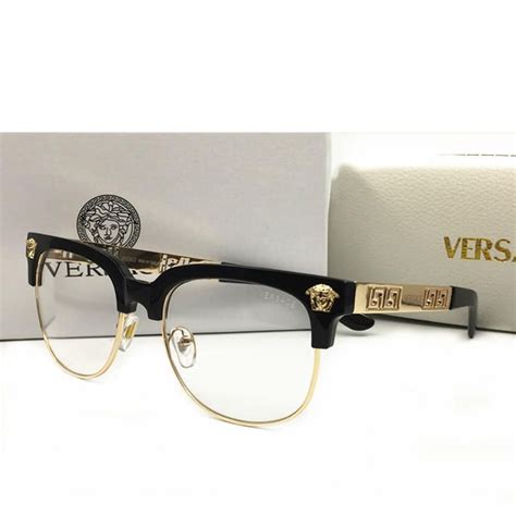 mens gold eyeglass frames versace|Versace prescription eyeglasses for men.